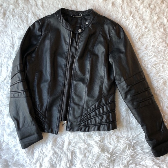Jackets & Blazers - Faux Leather Jacket